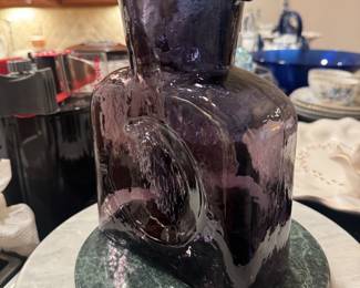 Blenko Art Glass Violet Water Bottle