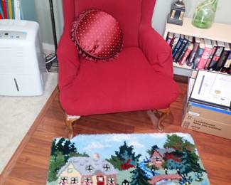 SIDE CHAIR - HOOKED RUG