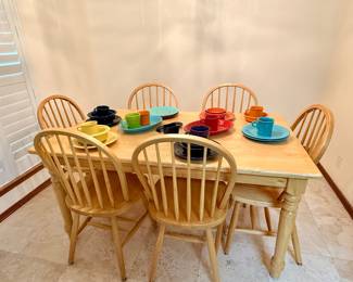 Oak dining set 