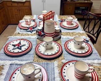 Patriotic dish set 