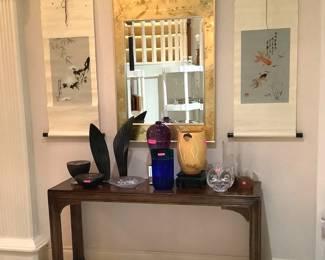 Henredon Console with LaBarge Mirror