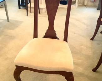 Queen Anne Chairs, 6 side and 2 armed