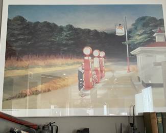 Gas station artwork