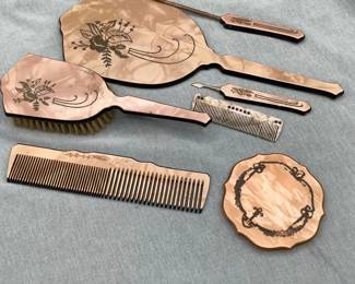 Art Deco Vanity set