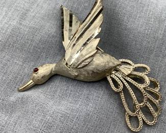 1950 BSK Duck brooch