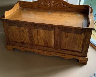 One of 2 cedar chests