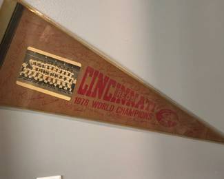 Reds signed pennant