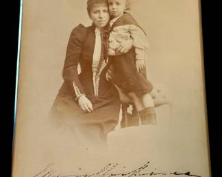 Spanish King Alfonso XIII and his mother Queen Regent Maria Cristina. Rare Alfonso XIII, 1886-1941. Queen, 1858-1929 Signed by Maria Christina