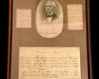 Oliver Wendell Holmes. Photograph Signed and Inscribed