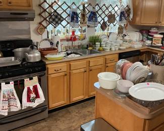 Kitchen full of vintage items