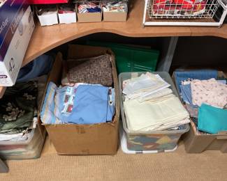 Crates of fabric
