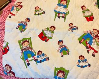 Raggedy Anne and Andy baby blanket