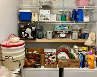 Utility room is packed