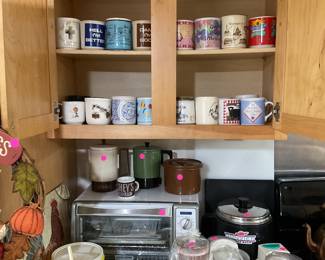Toaster oven , mug collection