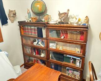 Antique Books, Collectibles, and Taxidermized Bird