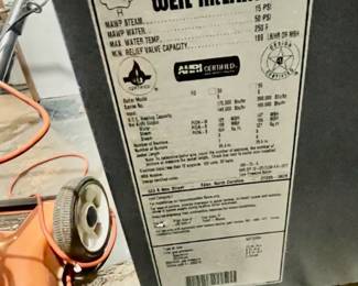 $4,250 -- Weil-McLean MFG 2023 EG-50 Series 6 natural gas steam boiler system -- still active so can be tested