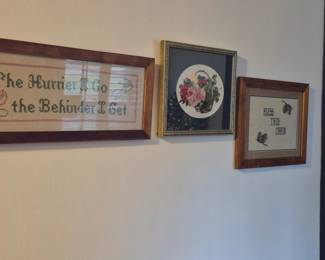 Cross stitch and needlepoint