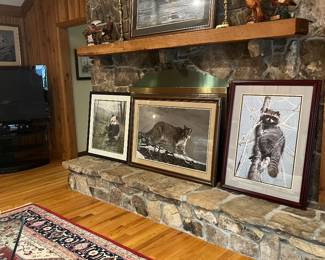 Wildlife signed and numbered framed prints by Charles Frace’