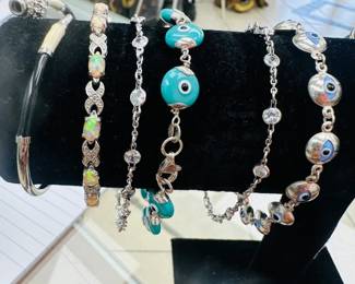 Evil eye Bracelet .925 silver