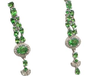 Sterling silver (925) gemstones Diamond accents