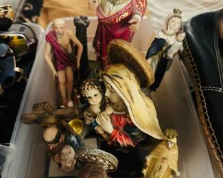 Religious Statues, Catholic Devotional Art, Jesus Christ, Sacred Heart, Virgin Mary, Madonna and Child, Saints, Christian Decor, Religious Figurines, Spiritual Collection