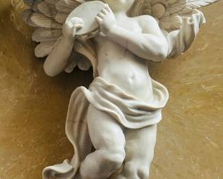 Cherub, Angel, Putti, Religious DΓ©cor, Wall Plaque, Classical Sculpture, European Style, Home Decoration, Estate Find, Decorative Art.