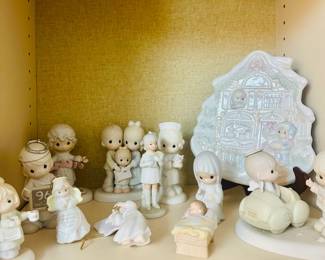Precious Moments, Porcelain Figurines, Angel Figurines, Nursery Decor, Collectible Figurines, Religious Decor, Family Figurines, Sam Butcher, Porcelain Collectibles,