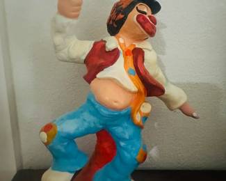 Annette Little (American) 1977 Clown Sculpture Figurine