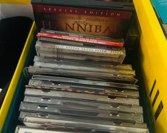 DVD Collection, CD Collection, Music CDs, Movie DVDs, Physical Media, Entertainment Collection, Whitney Houston, Elton John, Hannibal