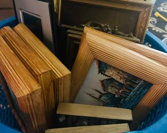 Large Assortment of Picture Frames & Framed Wall Art