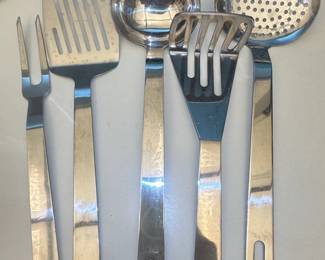 stainless steel kitchen utensil set
