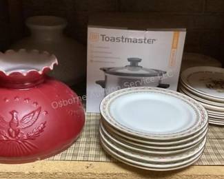 Limoges plates, lamp shades & more