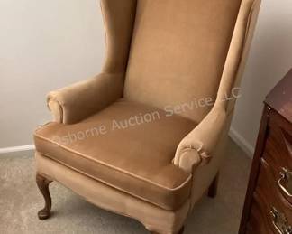 High back occassional chair