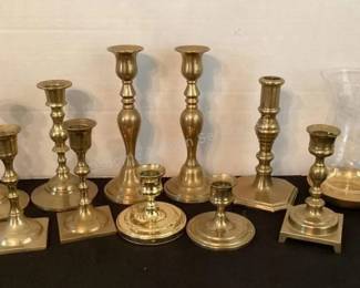 Brass candle sticks