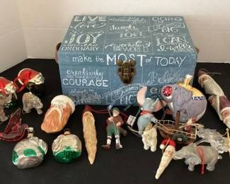 Holiday ornaments, elephant ornaments