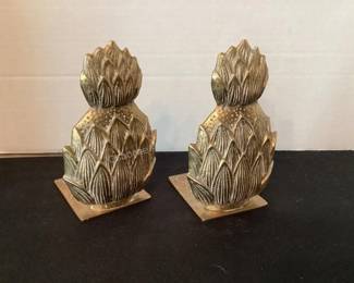 Brass bookends