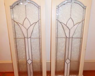 LEADED GLASS DOORS