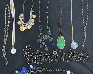 Lot 208: Assorted Jewelry – Necklaces, Bracelets, and Pendants