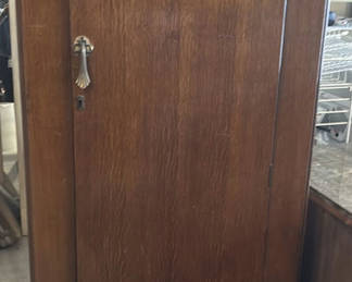 Lot 47: Single-Door Wooden Wardrobe Cabinet
