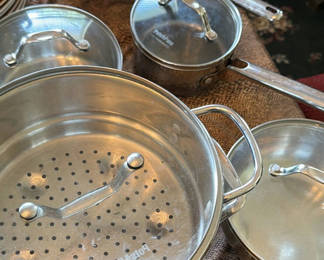 Lot 17: Cuisinart Pots & Pans Stainless Steel Cookware Set