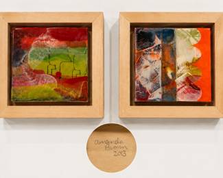 Amanda Brown fused glass tiles