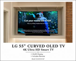 LG 55” curved OLED TV
