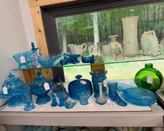 Colored glassware selection....