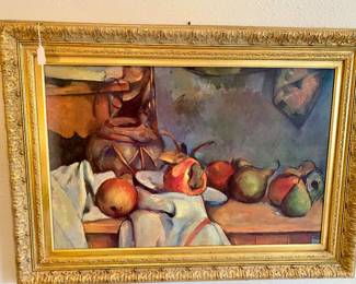 "Ginger Pot"  by Paul Cezanne, 44 X 32, beautifully framed 