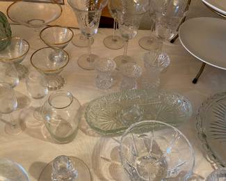 vintage Candlewick glassware plus assorted glassware pieces 