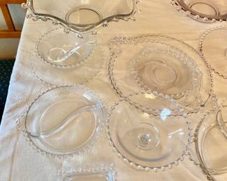 vintage Candlewick glassware 