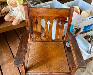 hand crafted child's rocker