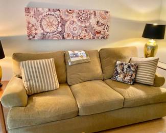 beautiful three cushion couch by Bernhardt 