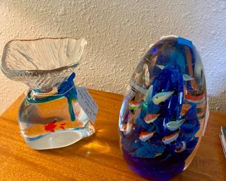 Murano fish art 