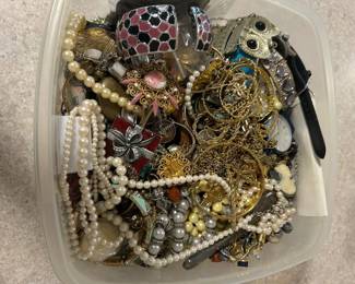 Large Lot Of Costume Jewelry